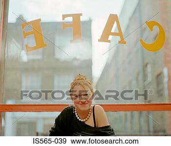 Stock Photograph - smiling woman 
in cafe. fotosearch 
- search stock 
photos, pictures, 
images, and photo 
clipart