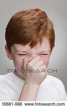 Stock Photo - boy sneezing. 
fotosearch - search 
stock photos, 
pictures, images, 
and photo clipart