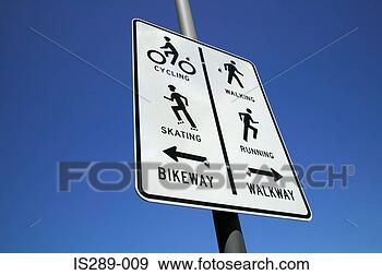 Stock Photograph - bikeway and walkway. 
fotosearch - search 
stock photos, 
pictures, images, 
and photo clipart