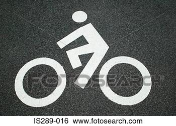 Stock Photo - cycle path road 
marking. fotosearch 
- search stock 
photos, pictures, 
images, and photo 
clipart