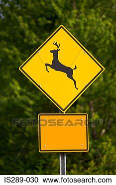 Stock Photography - deer crossing 
sign. fotosearch 
- search stock 
photos, pictures, 
images, and photo 
clipart