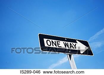 Stock Photo - one way sign. 
fotosearch - search 
stock photos, 
pictures, images, 
and photo clipart