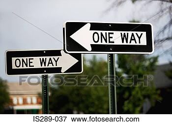 Picture - one way signs. 
fotosearch - search 
stock photos, 
pictures, images, 
and photo clipart