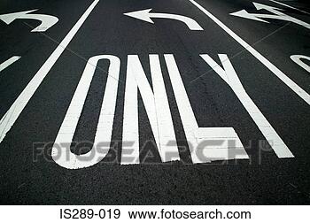 Stock Photograph - road markings. 
fotosearch - search 
stock photos, 
pictures, images, 
and photo clipart