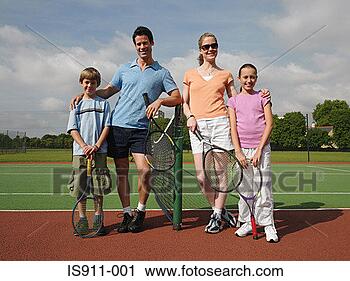 Stock Photography - family on a tennis 
court. fotosearch 
- search stock 
photos, pictures, 
images, and photo 
clipart