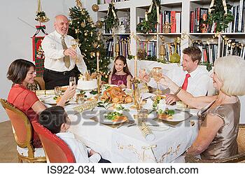 Stock Photo - family toasting 
at christmas. 
fotosearch - search 
stock photos, 
pictures, images, 
and photo clipart