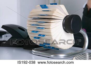 Stock Photo - rotary card file. 
fotosearch - search 
stock photos, 
pictures, images, 
and photo clipart