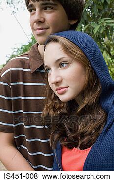 Banco de Imagem - retrato,  jovem, 
 par. fotosearch 
- busca de fotos, 
imagens e clipart
