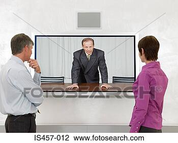 Stock Photo - video conference. 
fotosearch - search 
stock photos, 
pictures, images, 
and photo clipart