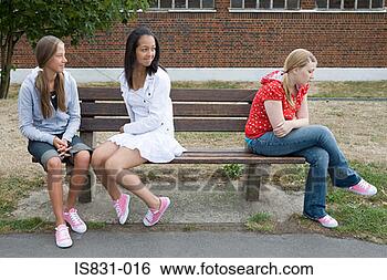 Stock Photo - girl being bullied. 
fotosearch - search 
stock photos, 
pictures, images, 
and photo clipart