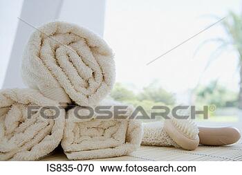 Stock Photography - rolled up towels. 
fotosearch - search 
stock photos, 
pictures, images, 
and photo clipart
