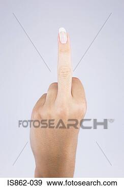 Stock Photograph - woman giving obscene 
hand gesture. 
fotosearch - search 
stock photos, 
pictures, images, 
and photo clipart