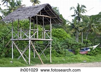 Stock Photograph - lifeguard house 
on the beach. 
fotosearch - search 
stock photos, 
pictures, images, 
and photo clipart