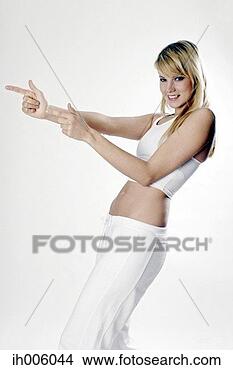 Stock Photo - woman pointing 
to the left. fotosearch 
- search stock 
photos, pictures, 
images, and photo 
clipart