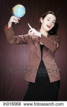 Stock Photo - businesswoman 
holding a globe. 
fotosearch - search 
stock photos, 
pictures, images, 
and photo clipart
