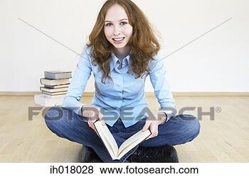 Stock Photo - woman doing revision. 
fotosearch - search 
stock photos, 
pictures, images, 
and photo clipart