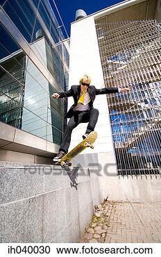 Stock Photography - businessman skateboarding. 
fotosearch - search 
stock photos, 
pictures, images, 
and photo clipart