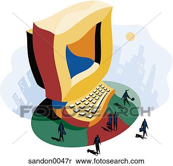 Banco de Imagem - dependência,  
adoração,  computadores, 
 negócio,  negócio, 
 domínio. fotosearch 
- busca de fotos, 
imagens e clipart