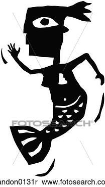 Banco de Imagem - sereia,  dançar, 
 ação,  tiro, 
 corte,  saída, 
 natação,  olho, 
 solo. fotosearch 
- busca de fotos, 
imagens e clipart