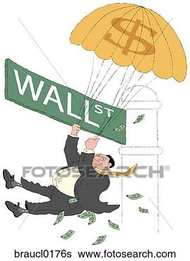 Stock Illustration - wall street banker 
and golden parachute. 
fotosearch - search 
clipart, illustration, 
drawings and vector 
eps graphics images