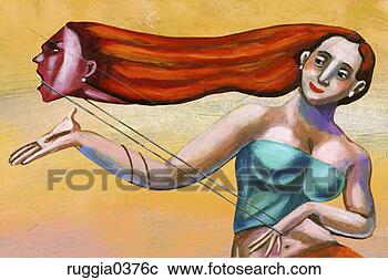 Stock Photography - people, hypocrite, 
two-faced, gemini, 
woman, lying, 
anger. fotosearch 
- search stock 
photos, pictures, 
images, and photo 
clipart