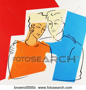 Hazır Fotoğraflar - portre,   gibi, 
  önemseme,   
sevgi,   sevgi, 
  çiftler. fotosearch 
- foto, resim, 
görüntü ve foto 
klipart ara