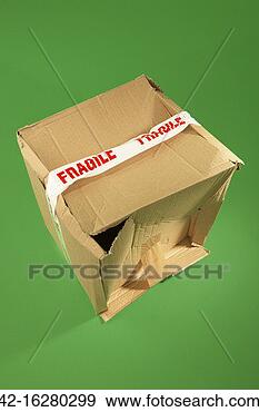 Stock Photograph - crushed package. 
fotosearch - search 
stock photos, 
pictures, images, 
and photo clipart
