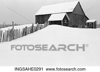 Stock Photography - winter landscape 
and barn. fotosearch 
- search stock 
photos, pictures, 
images, and photo 
clipart