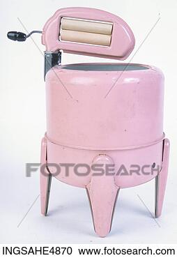 Stock Photography - pink old fashioned 
washing machine. 
fotosearch - search 
stock photos, 
pictures, images, 
and photo clipart