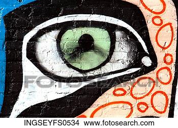 Stock Photo - graffiti eye. 
fotosearch - search 
stock photos, 
pictures, images, 
and photo clipart