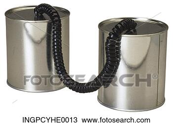 Stock Photo - tin telephone. 
fotosearch - search 
stock photos, 
pictures, images, 
and photo clipart