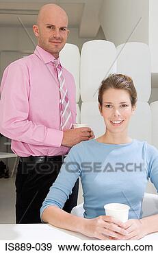 Stock Photograph - portrait of businesspeople. 
fotosearch - search 
stock photos, 
pictures, images, 
and photo clipart
