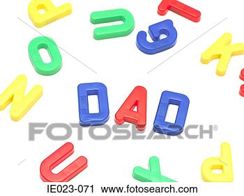 Stock Photography - letters spelling 
dad. fotosearch 
- search stock 
photos, pictures, 
images, and photo 
clipart