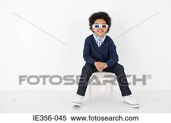 Stock Image - boy in 3d glasses. 
fotosearch - search 
stock photos, 
pictures, images, 
and photo clipart