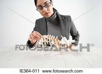 Stock Photography - scientist with 
model dinosaur. 
fotosearch - search 
stock photos, 
pictures, images, 
and photo clipart