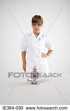 Stock Photography - scientist and 
robot. fotosearch 
- search stock 
photos, pictures, 
images, and photo 
clipart
