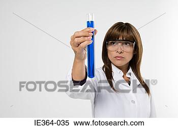 Stock Image - scientist with 
test tube. fotosearch 
- search stock 
photos, pictures, 
images, and photo 
clipart