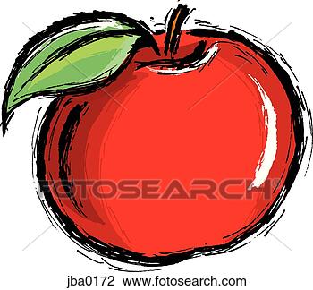 Clip Art - apple. fotosearch 
- search clipart, 
illustration, 
drawings and vector 
eps graphics images