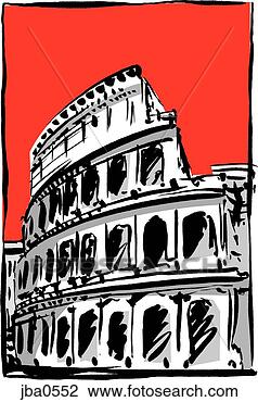 Clip Art - coliseum in rome. 
fotosearch - search 
clipart, illustration, 
drawings and vector 
eps graphics images