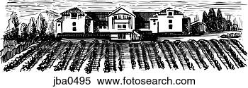 Stock Illustration - farmland b&w. 
fotosearch - search 
clipart, illustration, 
drawings and vector 
eps graphics images