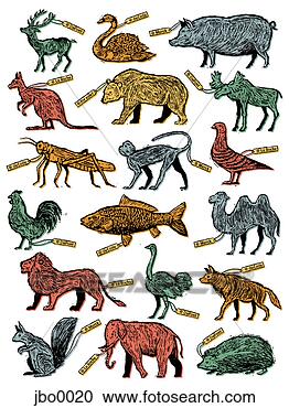 Stock Illustration - group of animals. 
fotosearch - search 
clipart, illustration, 
drawings and vector 
eps graphics images
