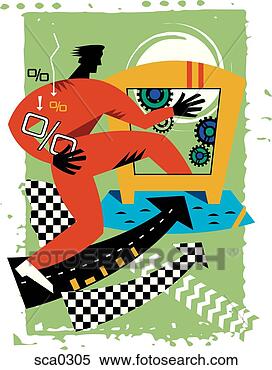 Stock Illustration - into the internet. 
fotosearch - search 
clipart, illustration, 
drawings and vector 
eps graphics images