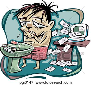 Stock Illustration - man brushing his 
teeth. fotosearch 
- search clipart, 
illustration, 
drawings and vector 
eps graphics images