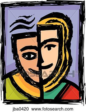 Stock Illustration - man and woman. 
fotosearch - search 
clipart, illustration, 
drawings and vector 
eps graphics images