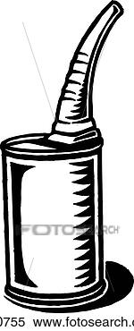 Stock Illustration - oil can b&w. fotosearch 
- search clipart, 
illustration, 
drawings and vector 
eps graphics images