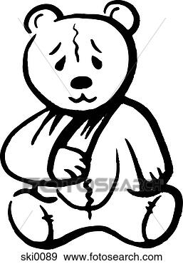 Stock Illustration - poor teddy bear 
b&w. fotosearch 
- search clipart, 
illustration, 
drawings and vector 
eps graphics images