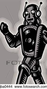 Stock Illustration - robot. fotosearch 
- search clipart, 
illustration, 
drawings and vector 
eps graphics images