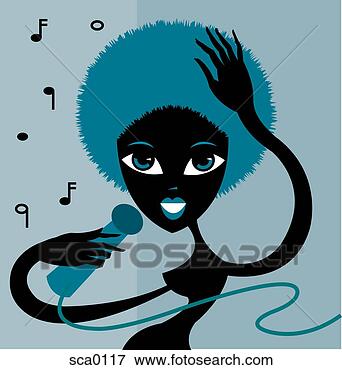 Stock Illustration - soul singer. fotosearch 
- search clipart, 
illustration, 
drawings and vector 
eps graphics images