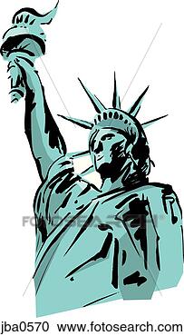Stock Illustration - statue of liberty. 
fotosearch - search 
clipart, illustration, 
drawings and vector 
eps graphics images