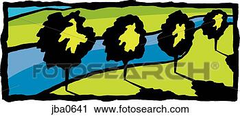 Clipart - trees by the water. 
fotosearch - search 
clipart, illustration, 
drawings and vector 
eps graphics images
